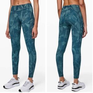 Lululemon Speed Up Tight Leggings - Illusion Tidal Teal, Sz 4